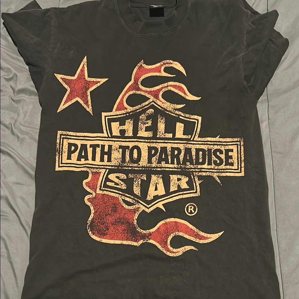 Black and Red Short Sleeve Graphic Tee